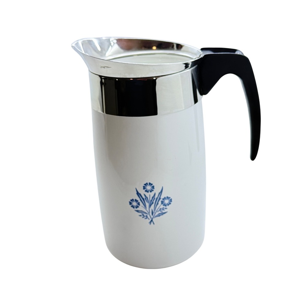 Replacement Vintage CorningWare Blue Cornflower 10 Cup Percolator Carafe Only